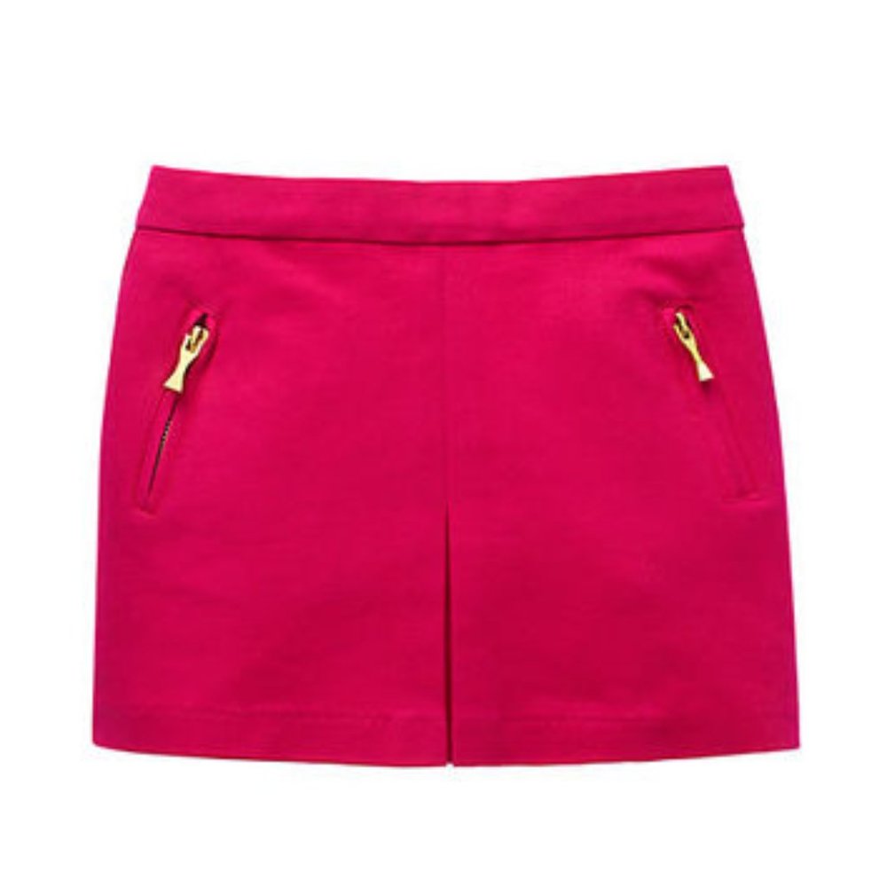 pink kate spade skirt with zipper pockets